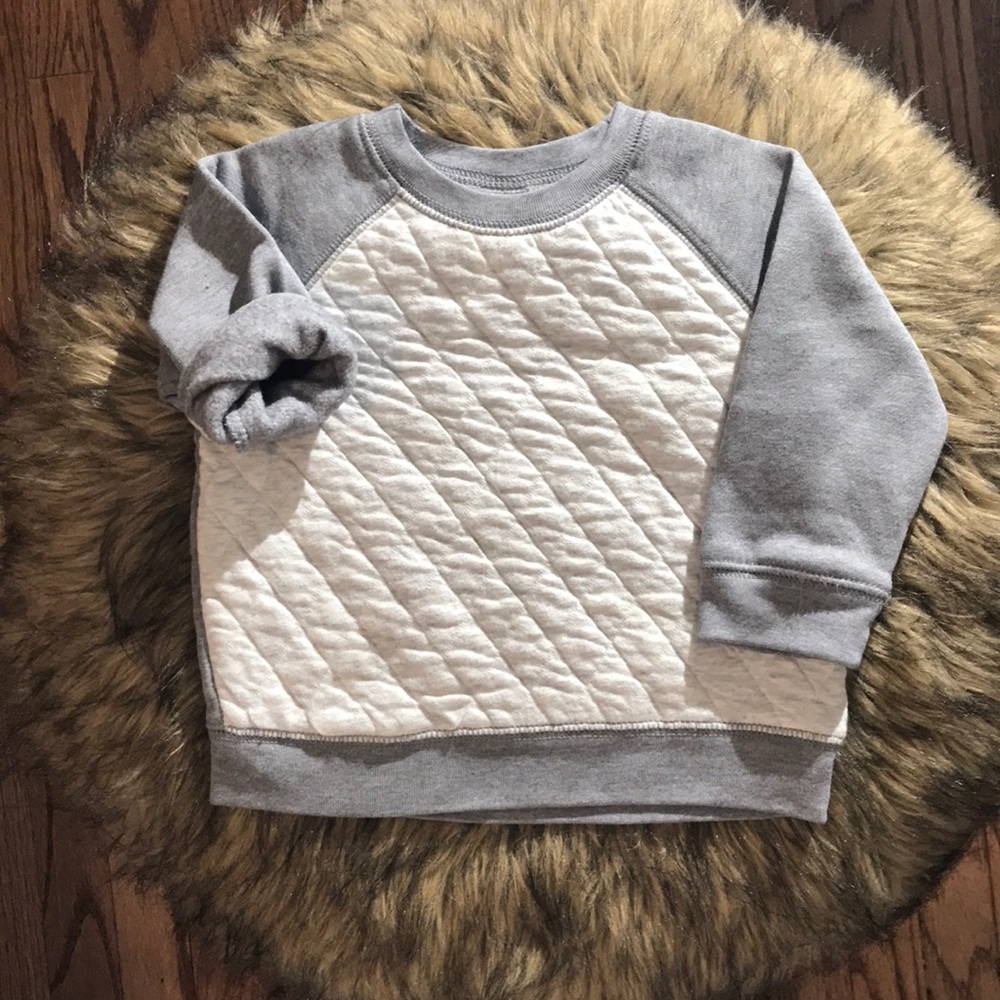Old Navy Sweater w/ Quilted Design. Size 6-12m